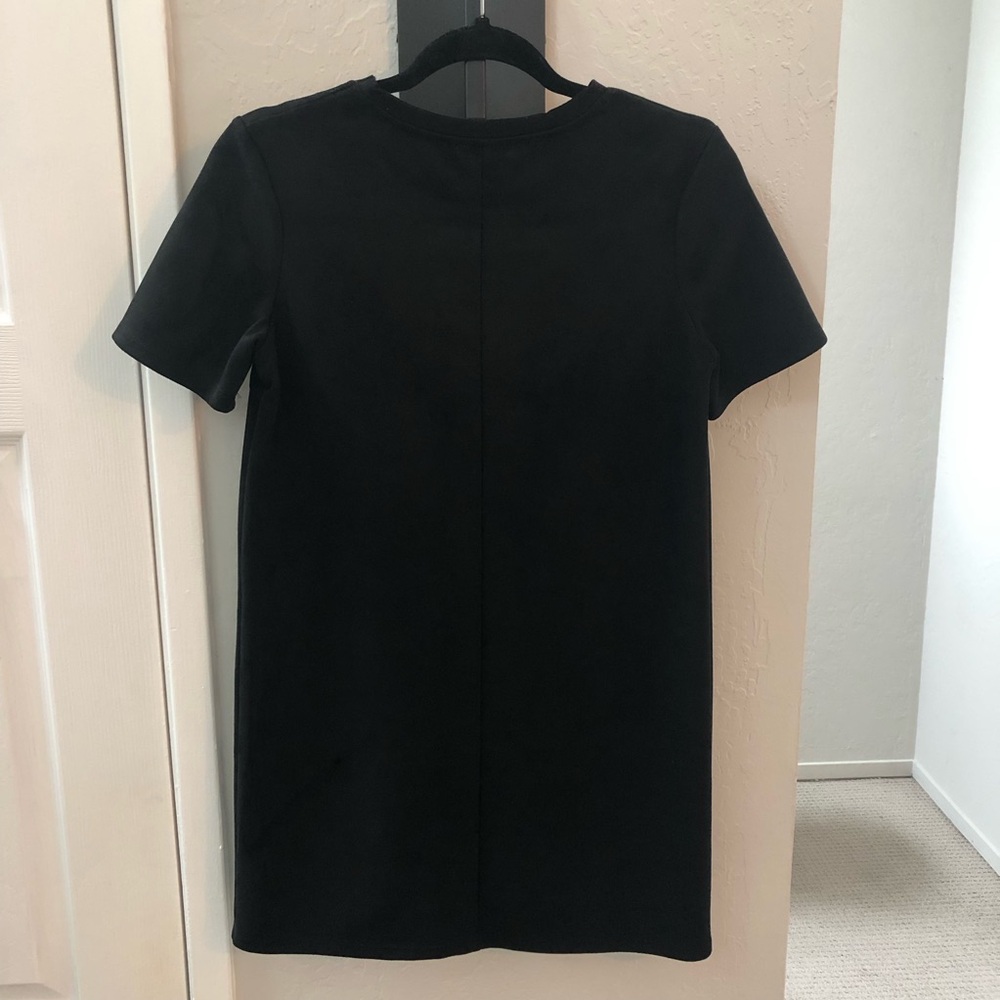 Zara Black Short Sleeve Mini Dress